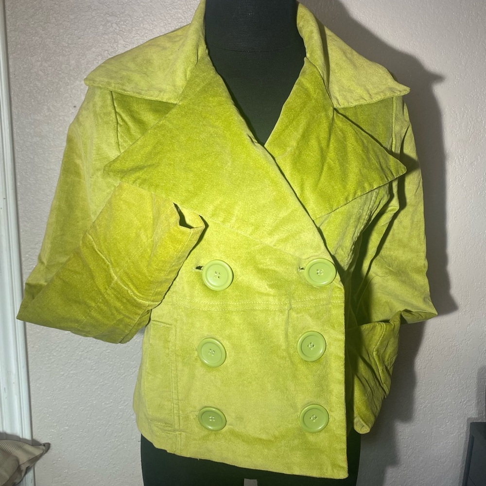 Paris Blues Chartreuse Double-Breasted Women's Jacket